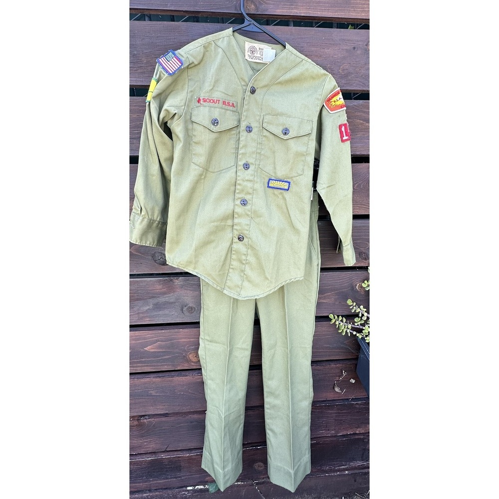 Vintage Boys Scouts Of America Uniform Shirt/Pants Youth *Size 12
